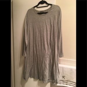 Long sleeve alive and you grey dress